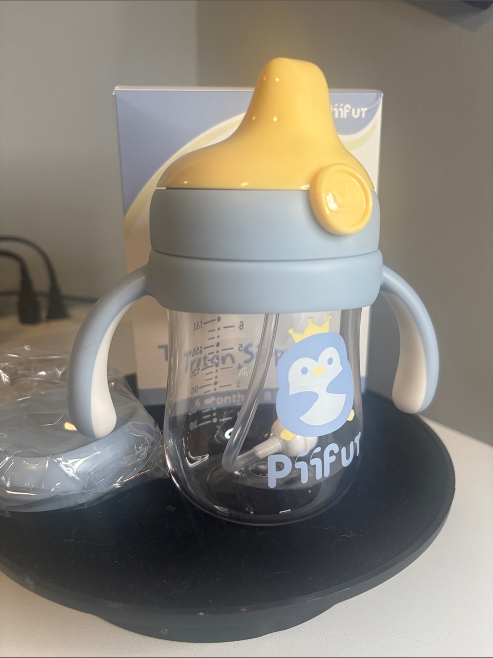 Baby Sippy Cup with Handles - Blue and Yellow